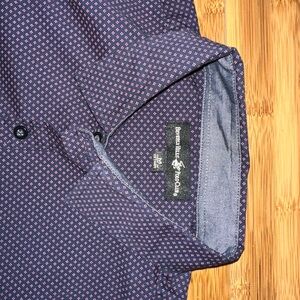 Beverly Hills Polo Club Blue Casual Button Down Shirt